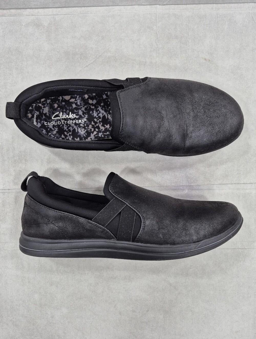 Clarks Cloudsteppers Breeze Bali Loafer women's 9M black slip on comfort casual